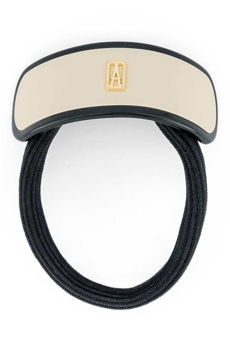 Alexandre de Paris La Fayette Acetate Hair Tie, Main, color, Beige