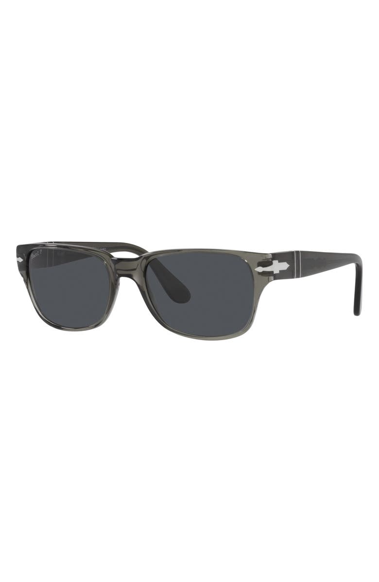 Persol Polarized Rectangular Sunglasses, Alternate, color, 