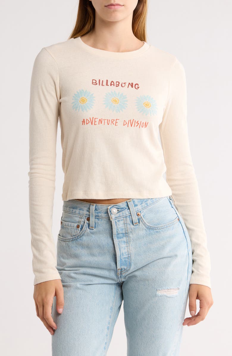 Billabong Cabin Mate Long Sleeve Organic Cotton Graphic T-Shirt, Main, color, 