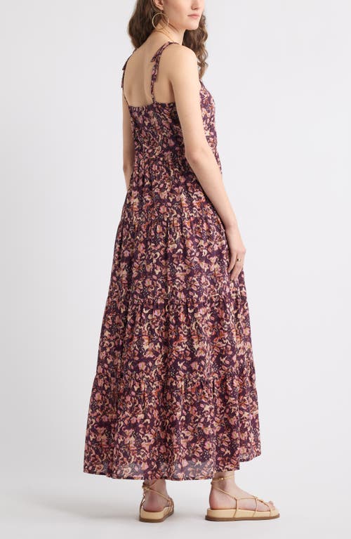Treasure & Bond Tie Shoulder Tiered Maxi Dress