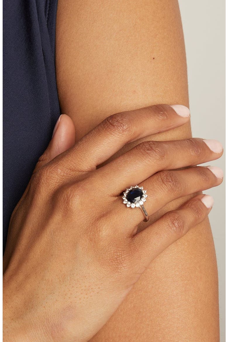 Diana Ring, Alternate, color, White Gold Vermeil