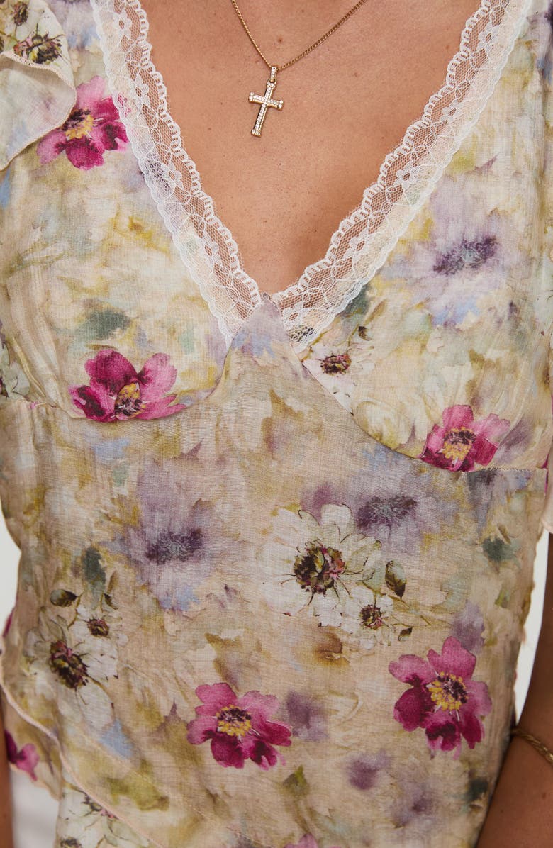 Princess Polly Lucatsa Ruffle Lace Sleeveless Top, Alternate, color, 