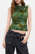 Desigual Mandarin Collar Sleeveless Top