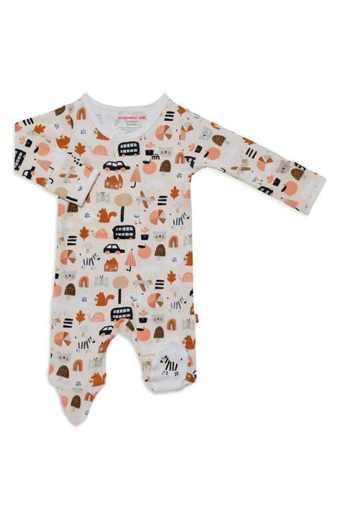 Variety Society Organic Cotton Magnetic Footie (Baby)