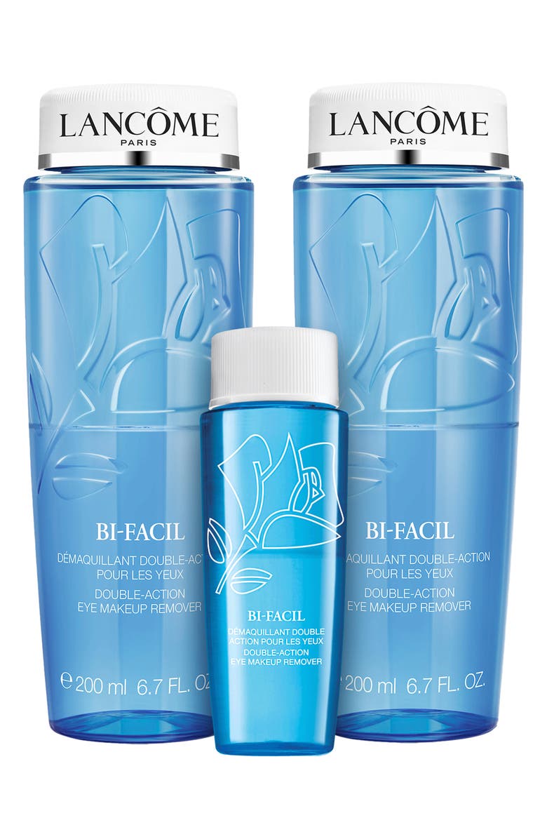 Lancôme Bi-Facil Eye Makeup Remover Trio-$99 Value, Main, color, 