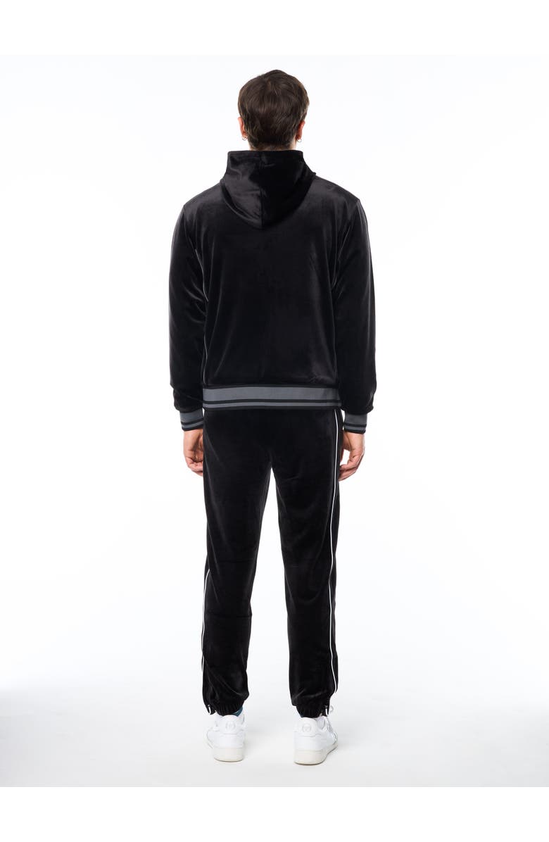 Sergio Tacchini Viaggioa Reversible Velour Track Jacket, Alternate, color, Black Beauty
