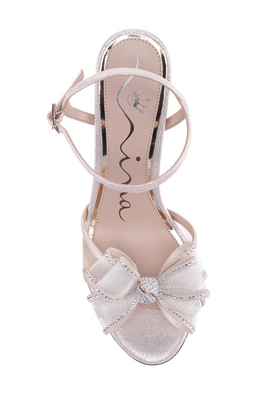 Nina Vayda Ankle Strap Sandal In Platino