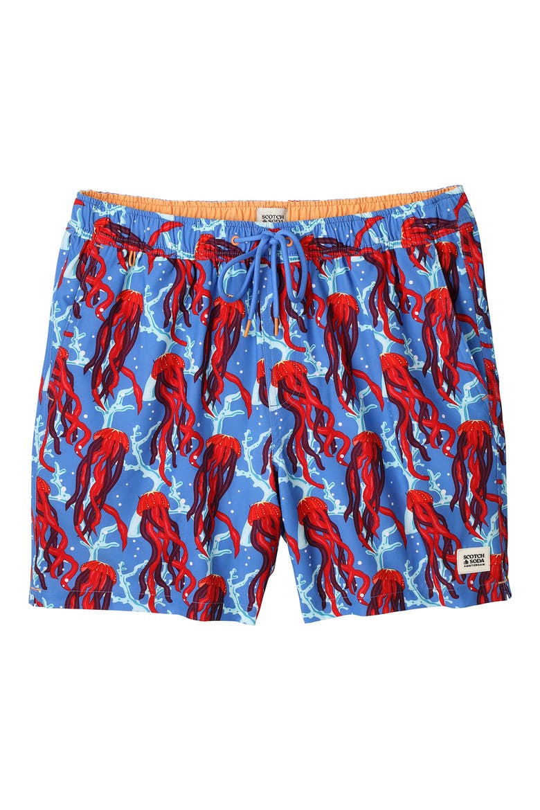 Under the Sea Swim Trunks, Alternate, color, PALACE BLUE