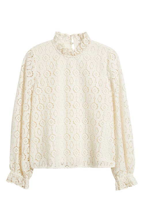 Caslonr Caslon(r) Ruffle Lace Top In White