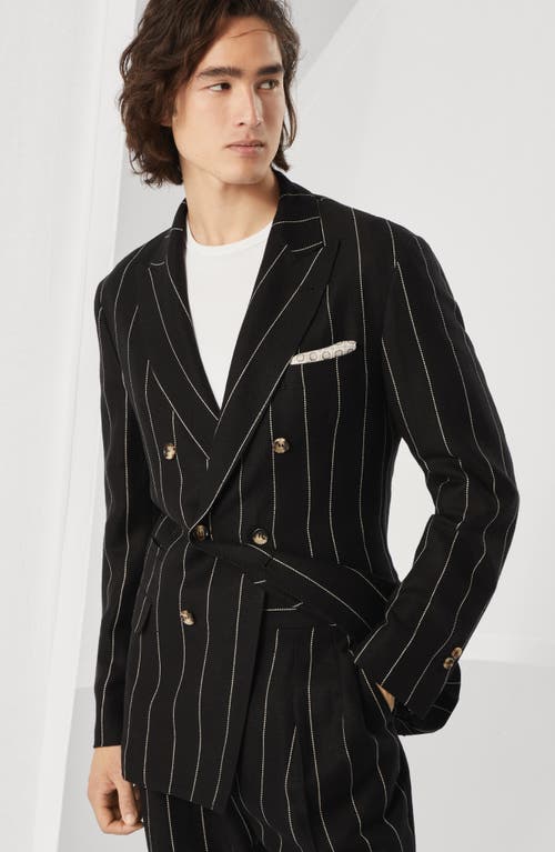 BRUNELLO CUCINELLI BRUNELLO CUCINELLI DIAGONAL TWILL UNCONSTRUCTED BLAZER