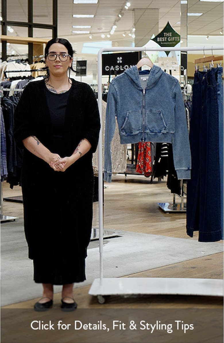 Jeanius Crop Zip Hoodie, sales video thumbnail