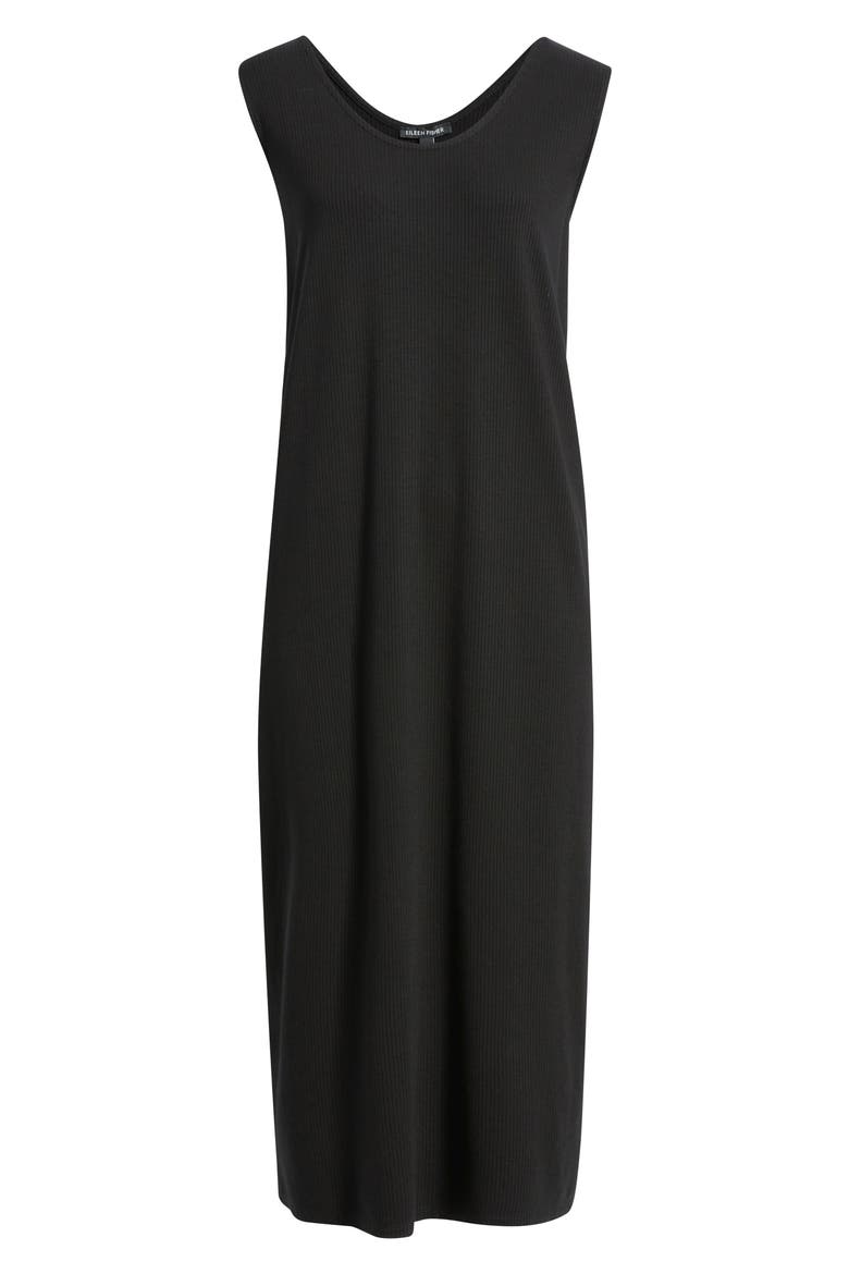 Sleeveless Shift Dress, Alternate, color, BLACK