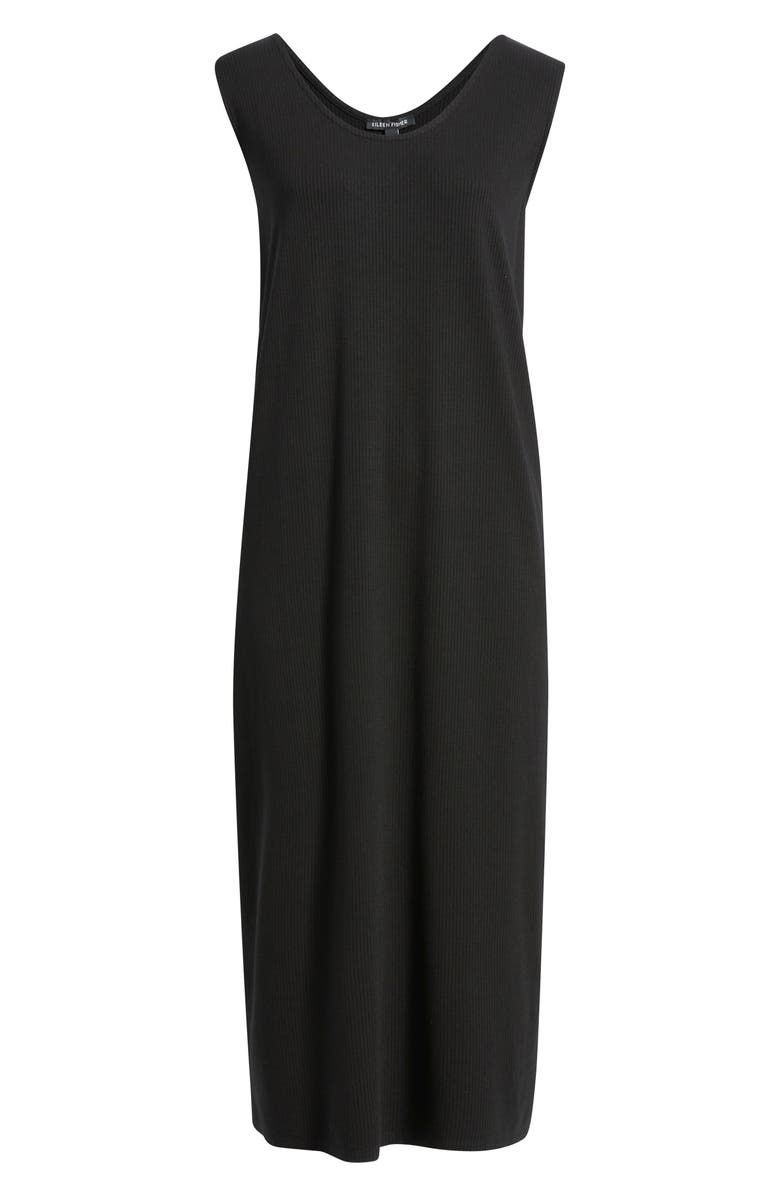 Eileen Fisher Sleeveless Shift Dress, Alternate, color, Black