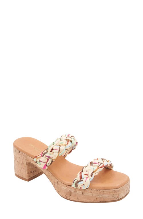 Andre Assous André Assous Cairo Platform Sandal In Natural Multi
