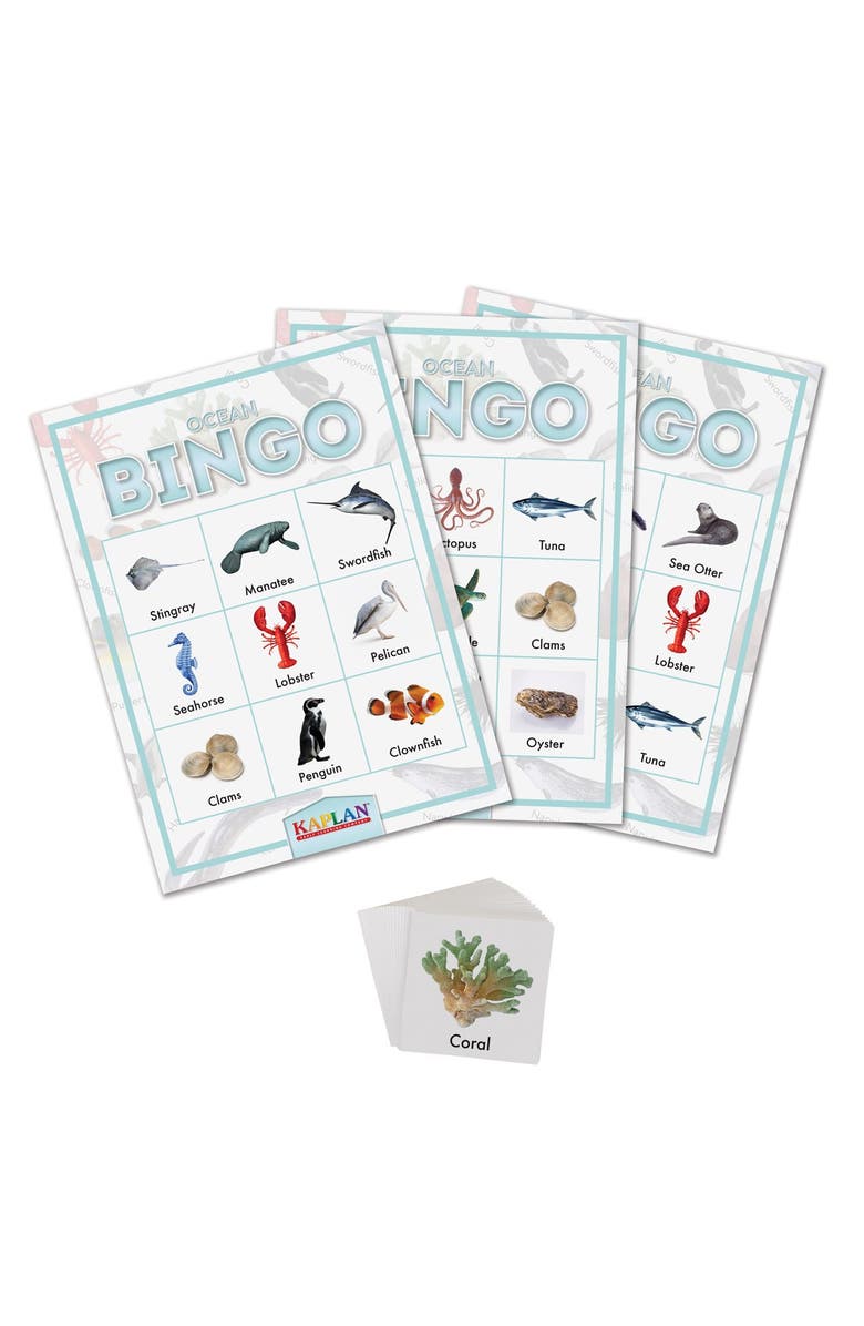 Kaplan Early Learning Company Ocean Bingo Learning Game, Alternate, color, Multicolored