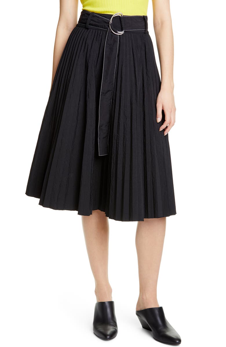 Proenza Schouler White Label Belted Parachute Skirt, Main, color, 