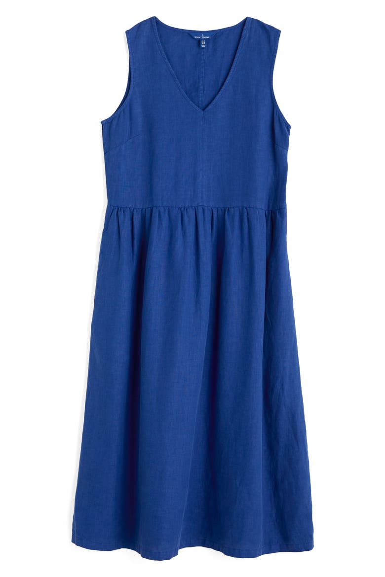 Lowland Heather Linen Dress, Alternate, color, BRIGHT MARINE