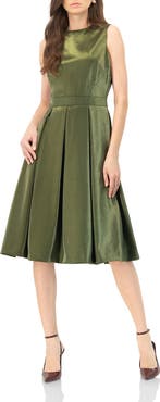 IVONNE Sleeveless A-Line Dress
