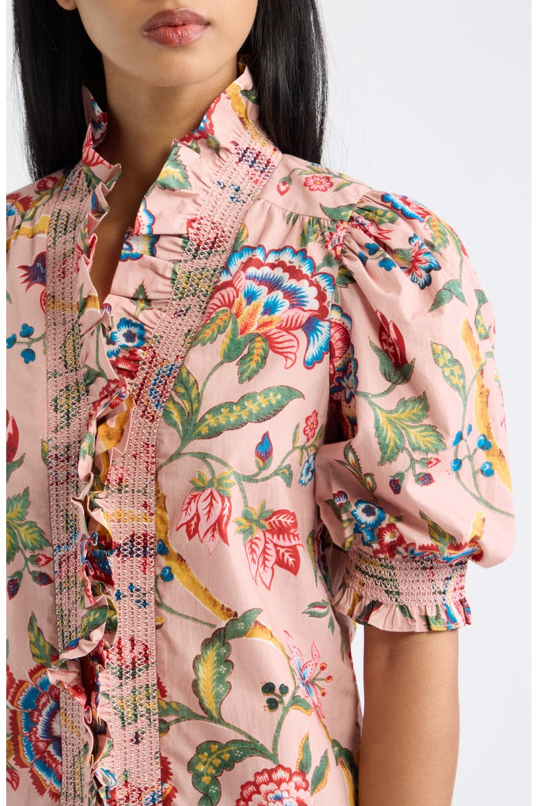 Zuri Ruffle Top, Alternate, color, JESSA FLORAL PRINT