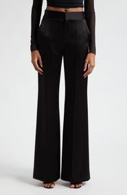 Alice + Olivia Dylan High Waist Wide Leg Pants