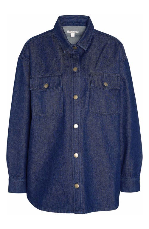 Barbour Cassie Oversize Denim Shirt In Blue