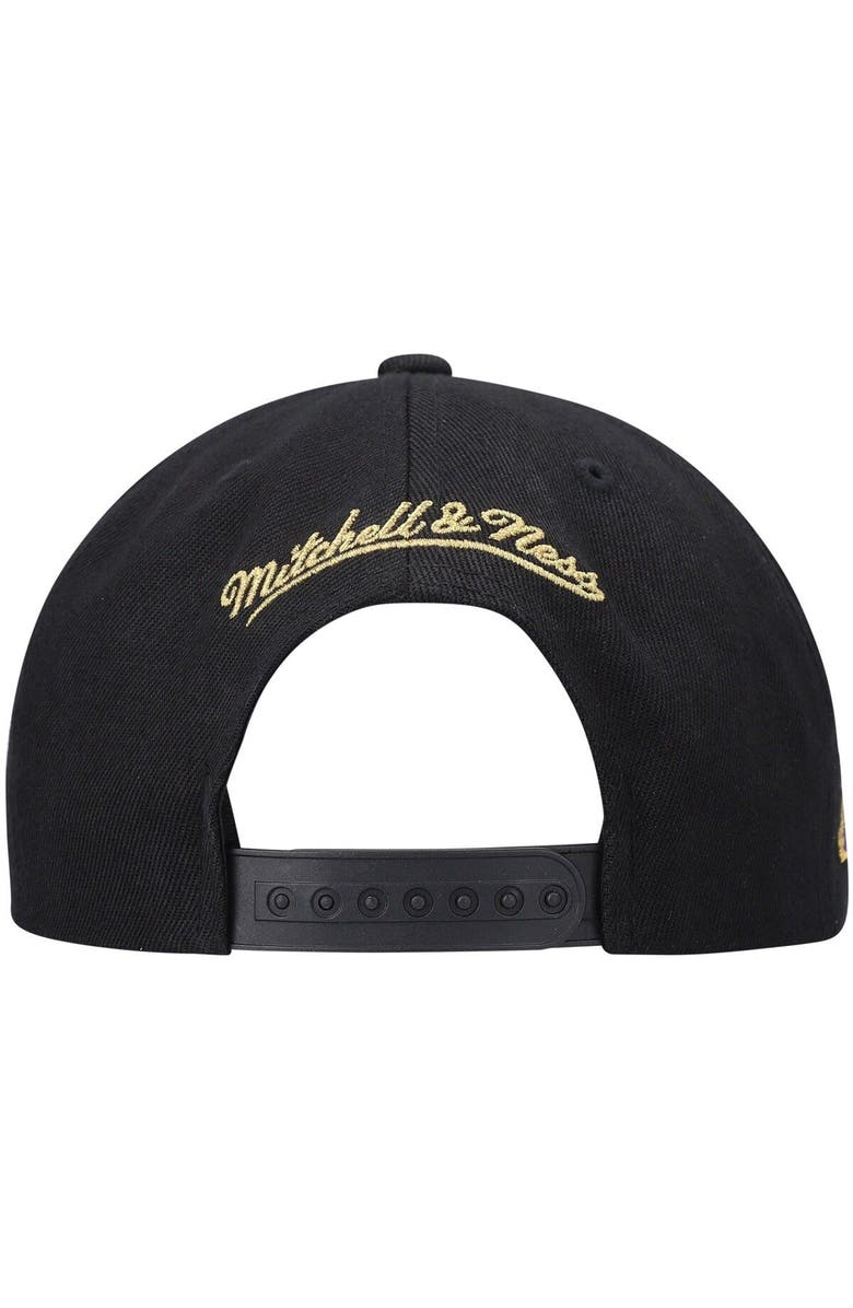 Mitchell & Ness Men's Mitchell & Ness Black Los Angeles Lakers NBA 75th Anniversary Snapback Hat, Alternate, color, 