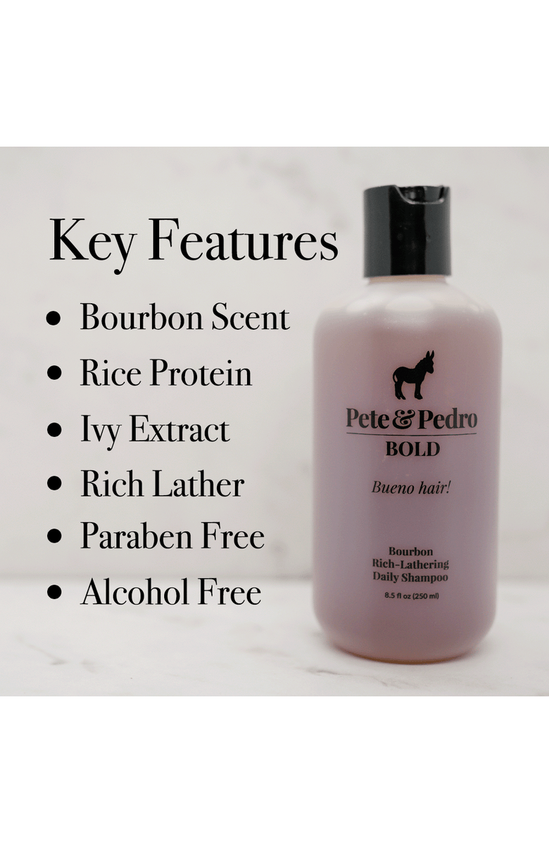 Pete & Pedro BOLD Bourbon Shampoo, Alternate, color, NO COLOR