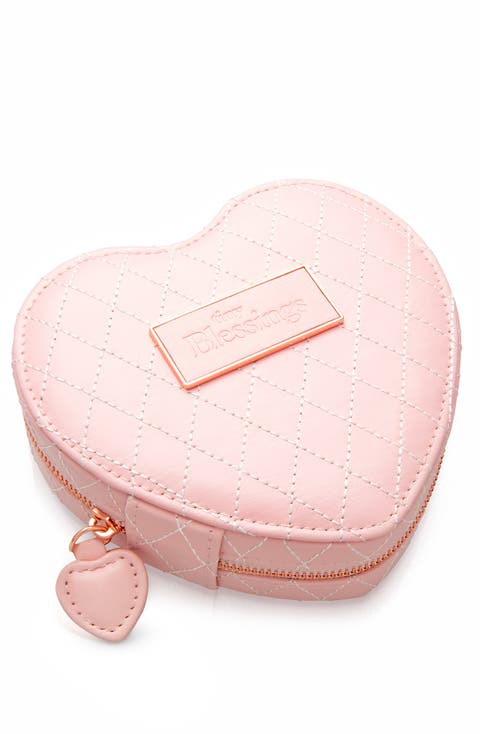 Pink Heart Jewelry Box