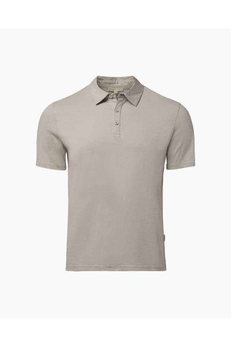 Slub Short Sleeve Polo, Alternate, color, LIGHT GRAY