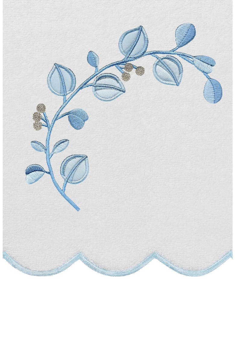 Wild Branch Scallop 6-Piece Assorted Towels Set, Alternate, color, WHITE/ BLUE