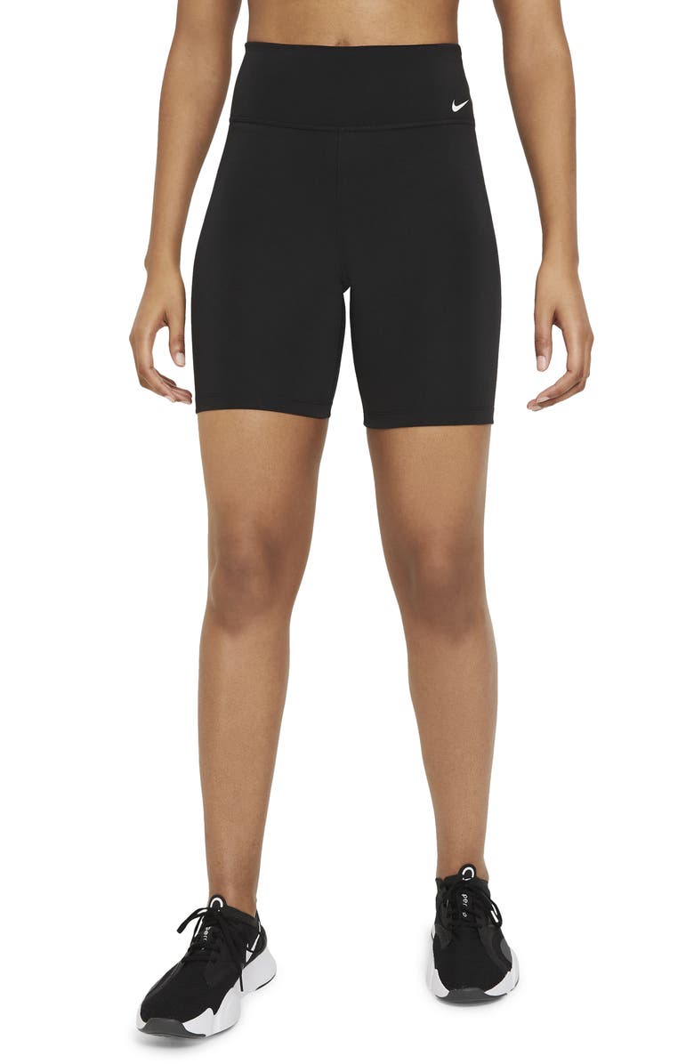 Nike One Mid-Rise Bike Shorts, Main, color,