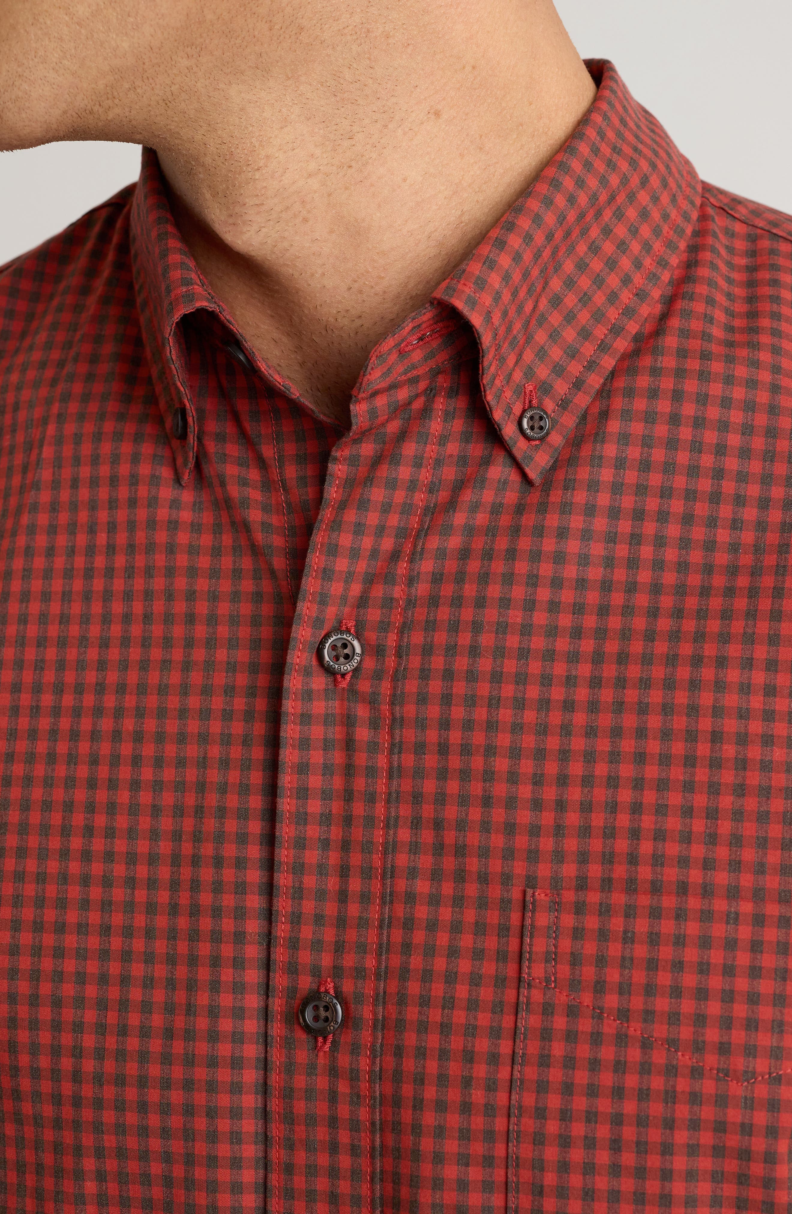 Everyday Slim Fit Microcheck Stretch Cotton Button-Down Shirt - image 2