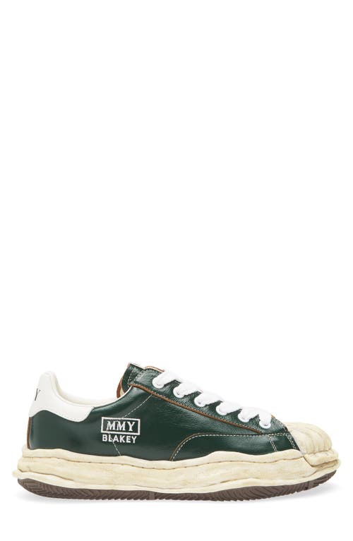 Miharayasuhiro Maison Mihara Yasuhiro Blakey Og Sole Leather Sneaker In Green
