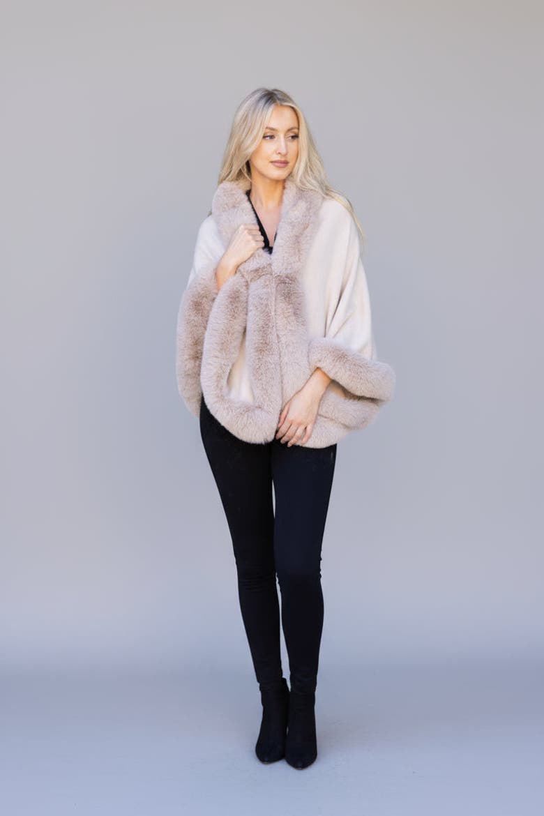 Jiana Wrap Cape, Main, color, Beige