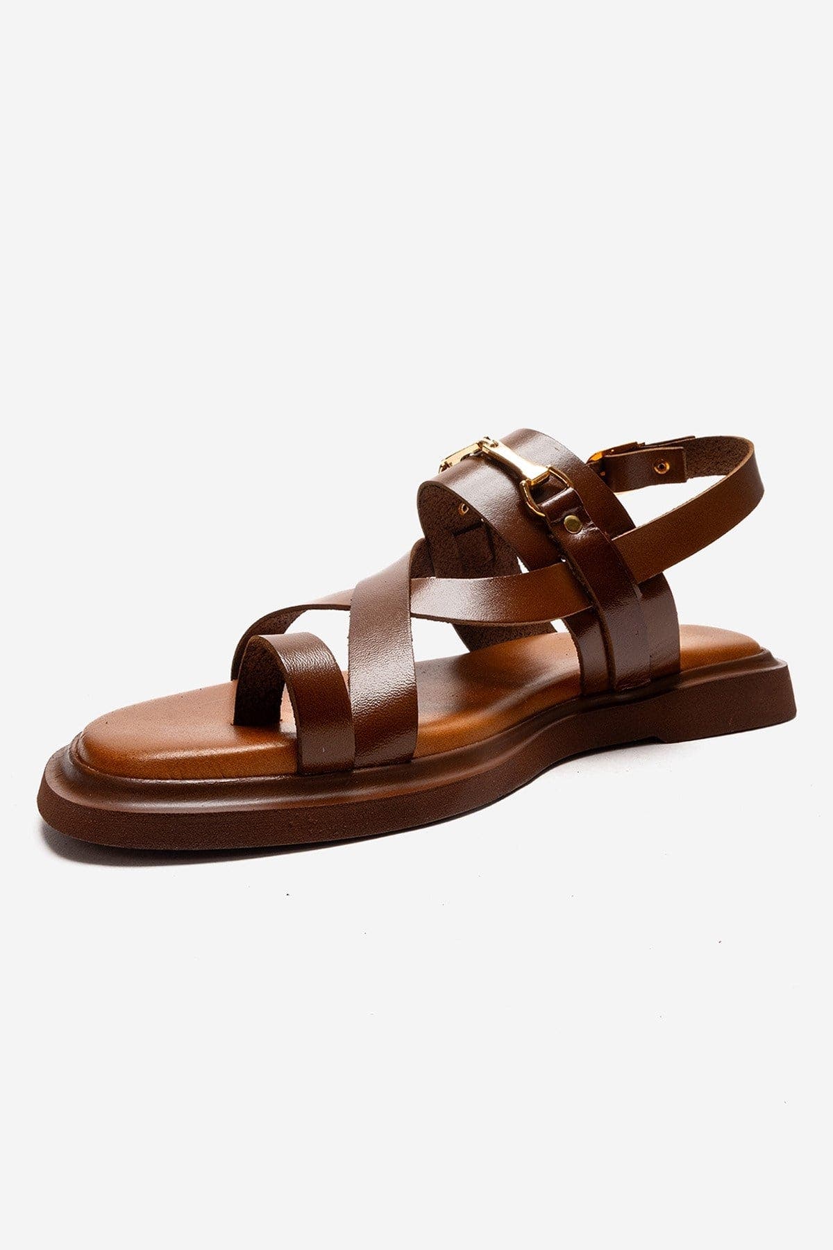 Forever & Always Shoes Fabiana Leather Thong Sandal, Alternate, color, Cognac