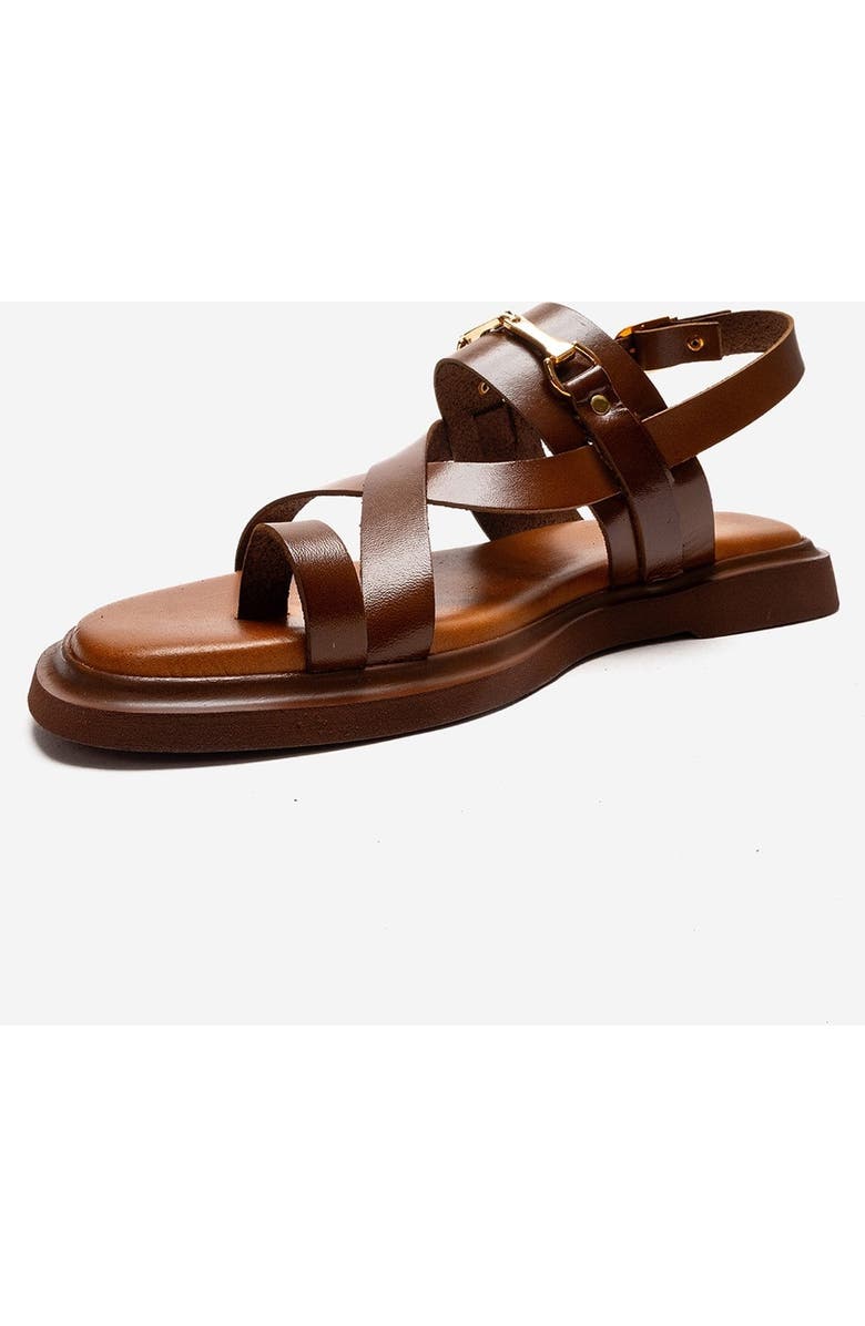 Forever & Always Shoes Fabiana Leather Thong Sandal, Alternate, color, Cognac