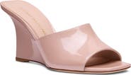 Stuart Weitzman Vinnie 85 Patent Leather Wedge Mule