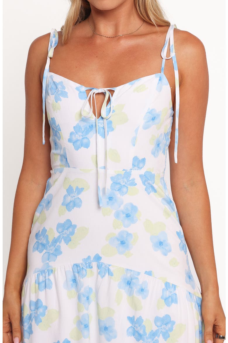 Kieran A-Line Midi Dress, Alternate, color, BLUE FLORAL