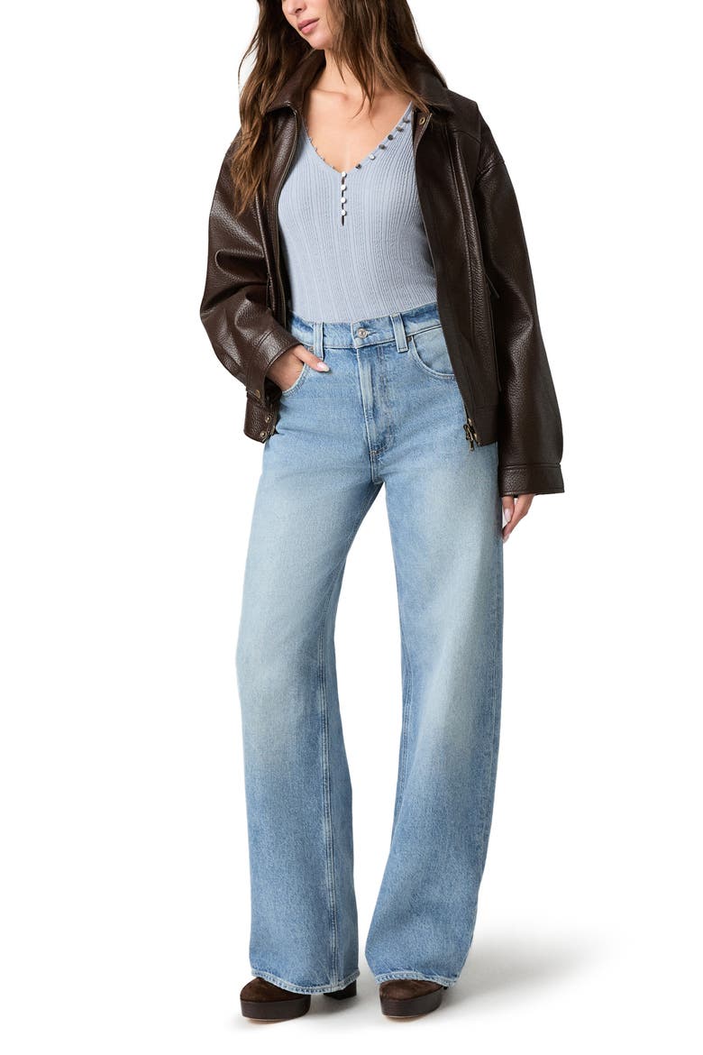 Arellia High Waist Barrel Jeans, Alternate, color, CAMEMBERT