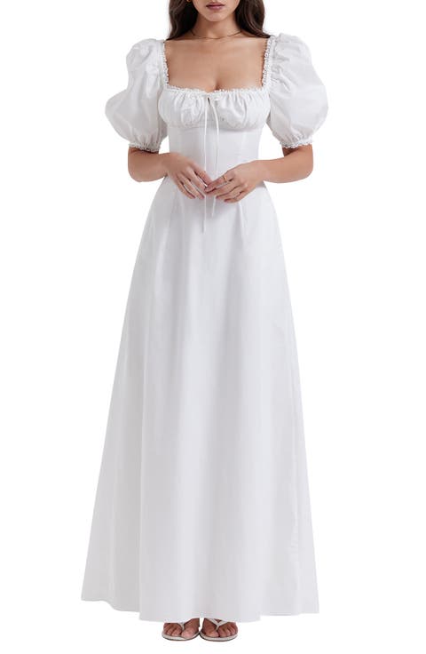 Felizia Floral Puff Sleeve Maxi Dress