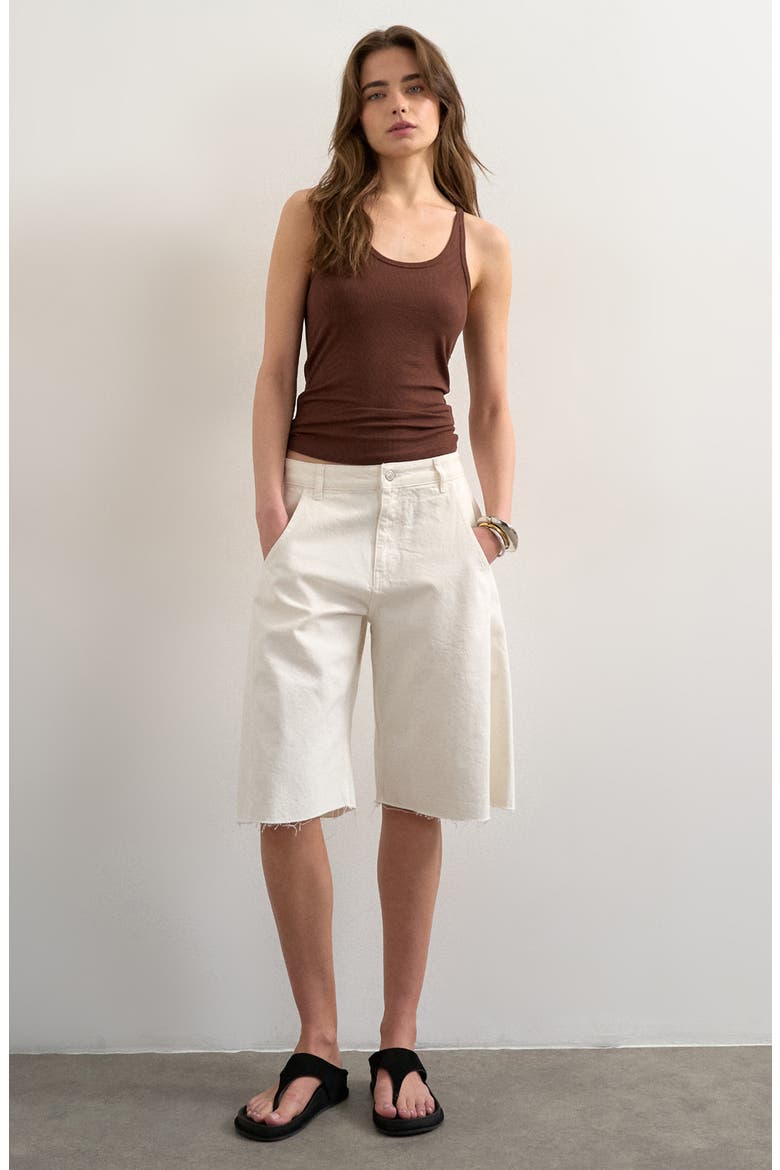 Spaghetti Strap Racerback Tank, Alternate, color, BROWN