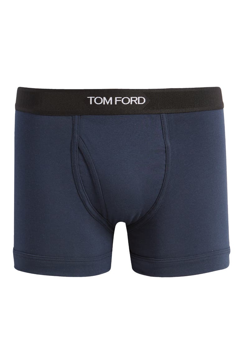 Cotton Stretch Jersey Boxer Briefs, Alternate, color, NAVY