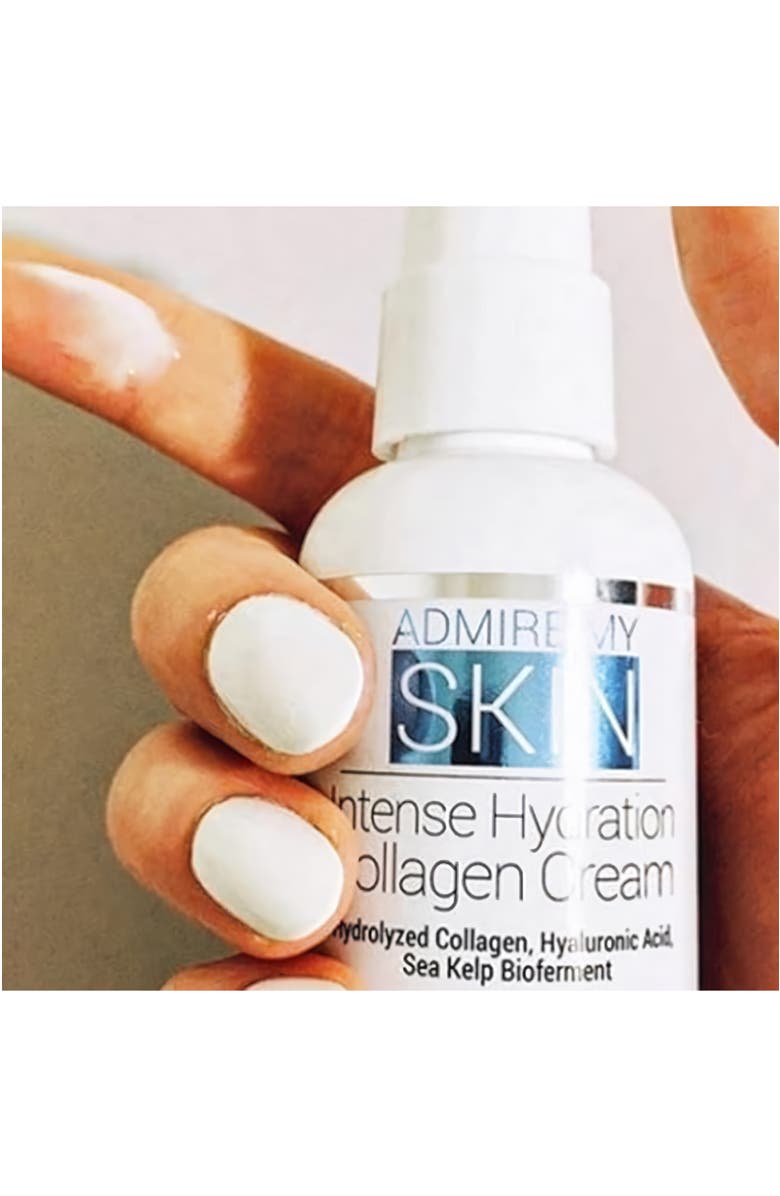 Admire My Skin Intense Hydration Collagen Cream Hyaluronic Acid Anti Aging Moisturizer, Alternate, color, Clear