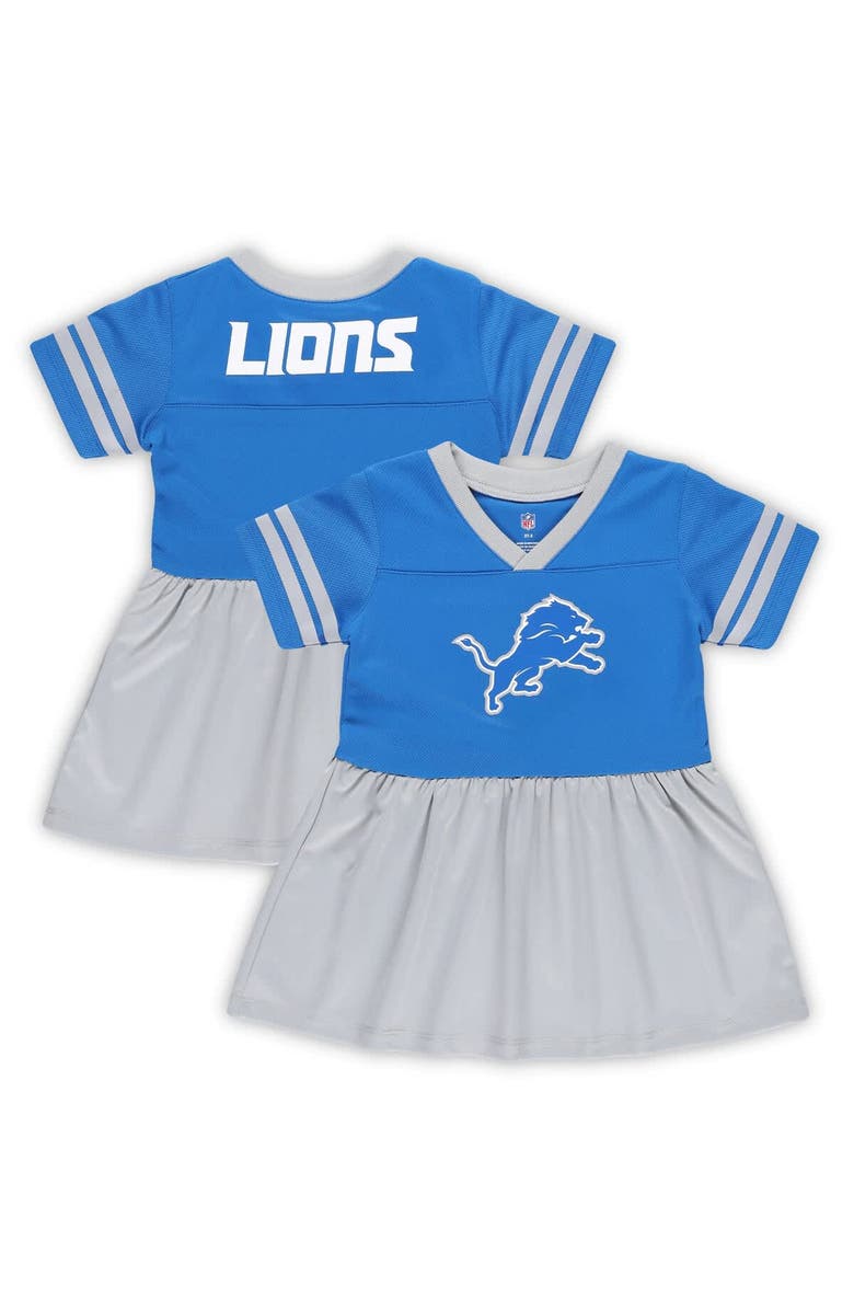Outerstuff Girls Toddler Blue Detroit Lions Stadium Lights Fashion Jersey Dress, Main, color, Blue