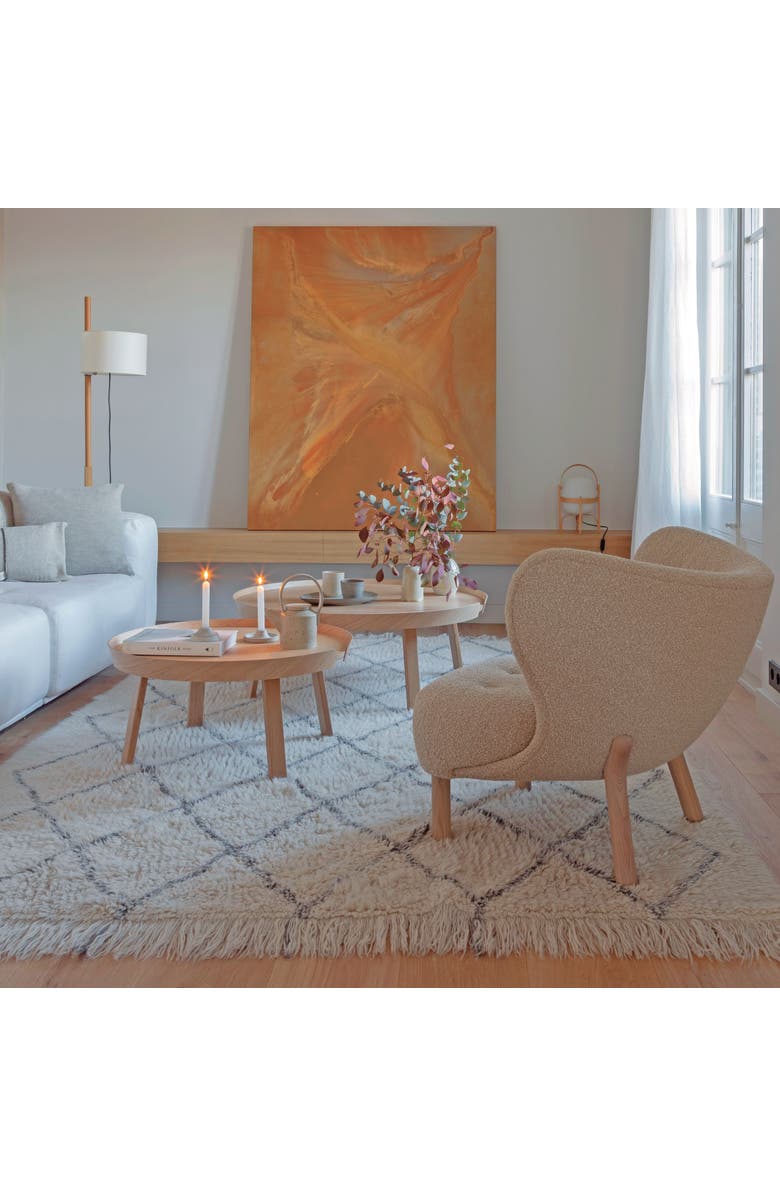 Lorena Canals Woolable Rug Berber Soul, Alternate, color, Natural, Charcoal