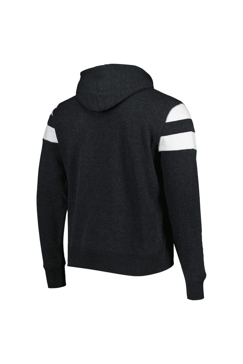 Men's '47 Heathered Black New Orleans Saints Premier Nico Pullover Hoodie, Alternate, color, Black