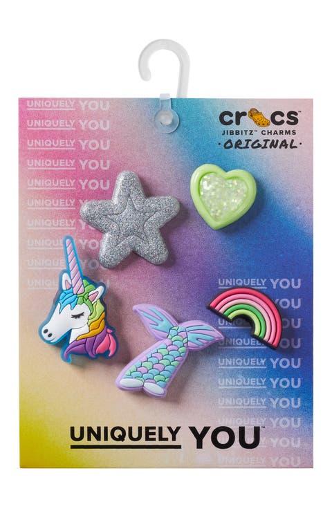 Kids' Favorite Unicorn Assorted 5-Pack Jibbitz Shoe Charms