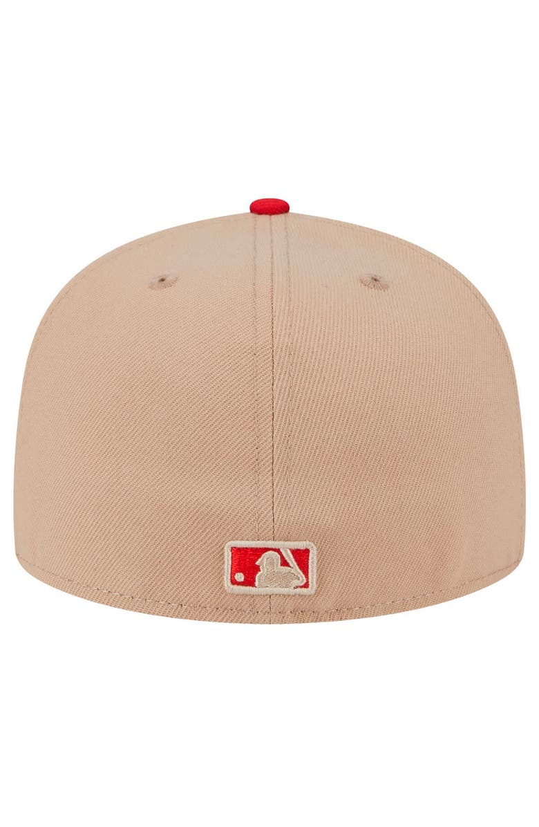 New Era Men's New Era Khaki Philadelphia Phillies 59FIFTY Fitted Hat, Alternate, color, Khaki