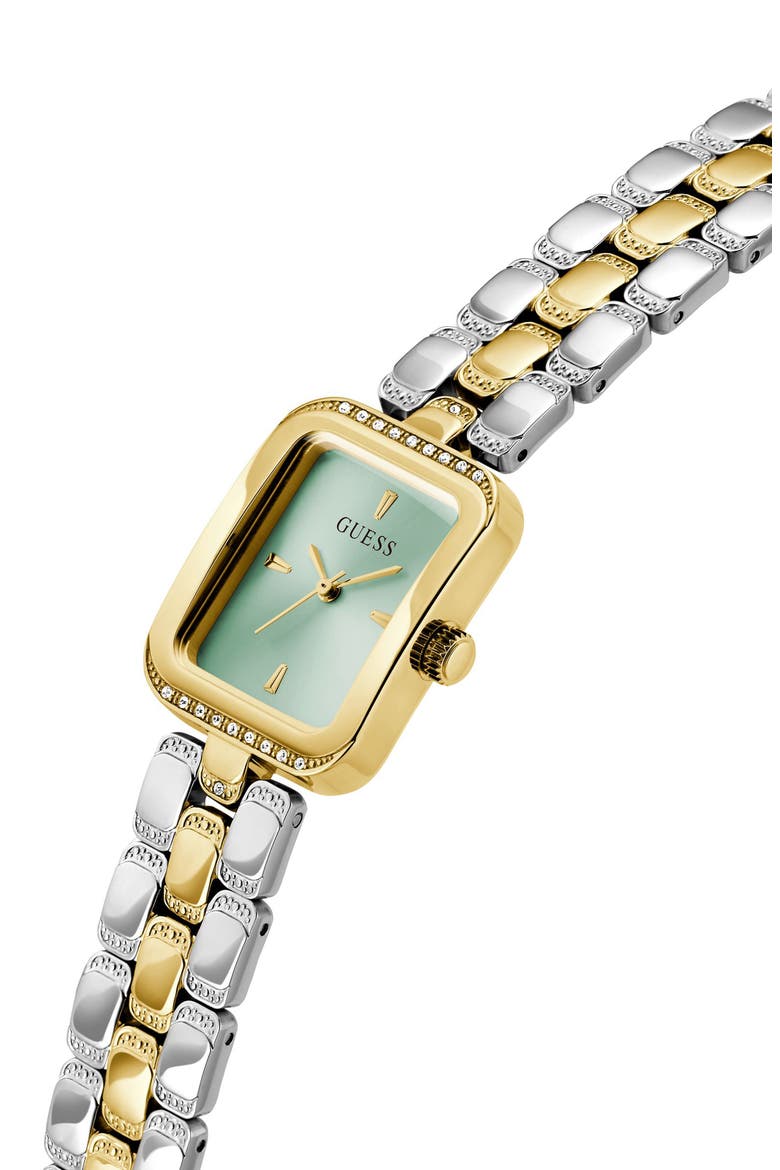 Isla Tank Two-Tone Bracelet Watch, 22mm, Alternate, color, GOLD