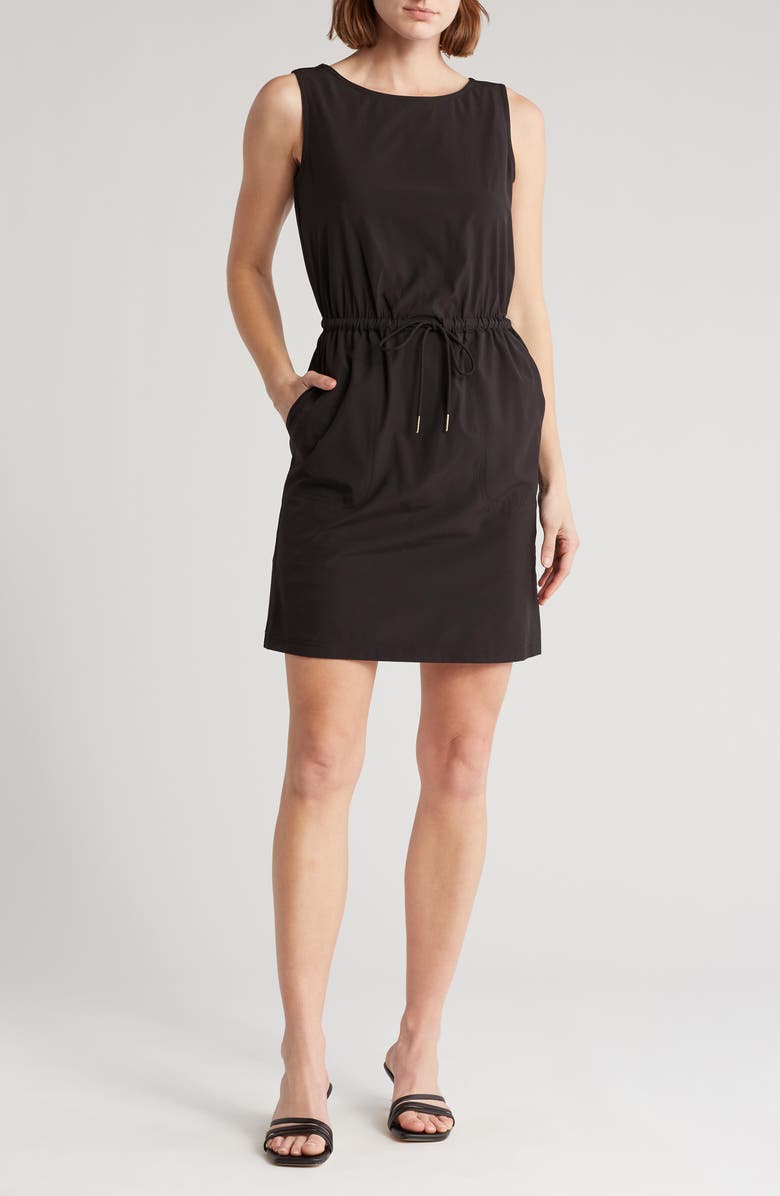 Calvin Klein Commuter Drawstring Dress, Main, color, 